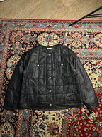 TOP ISSUE Leather Crew Neck Jacket