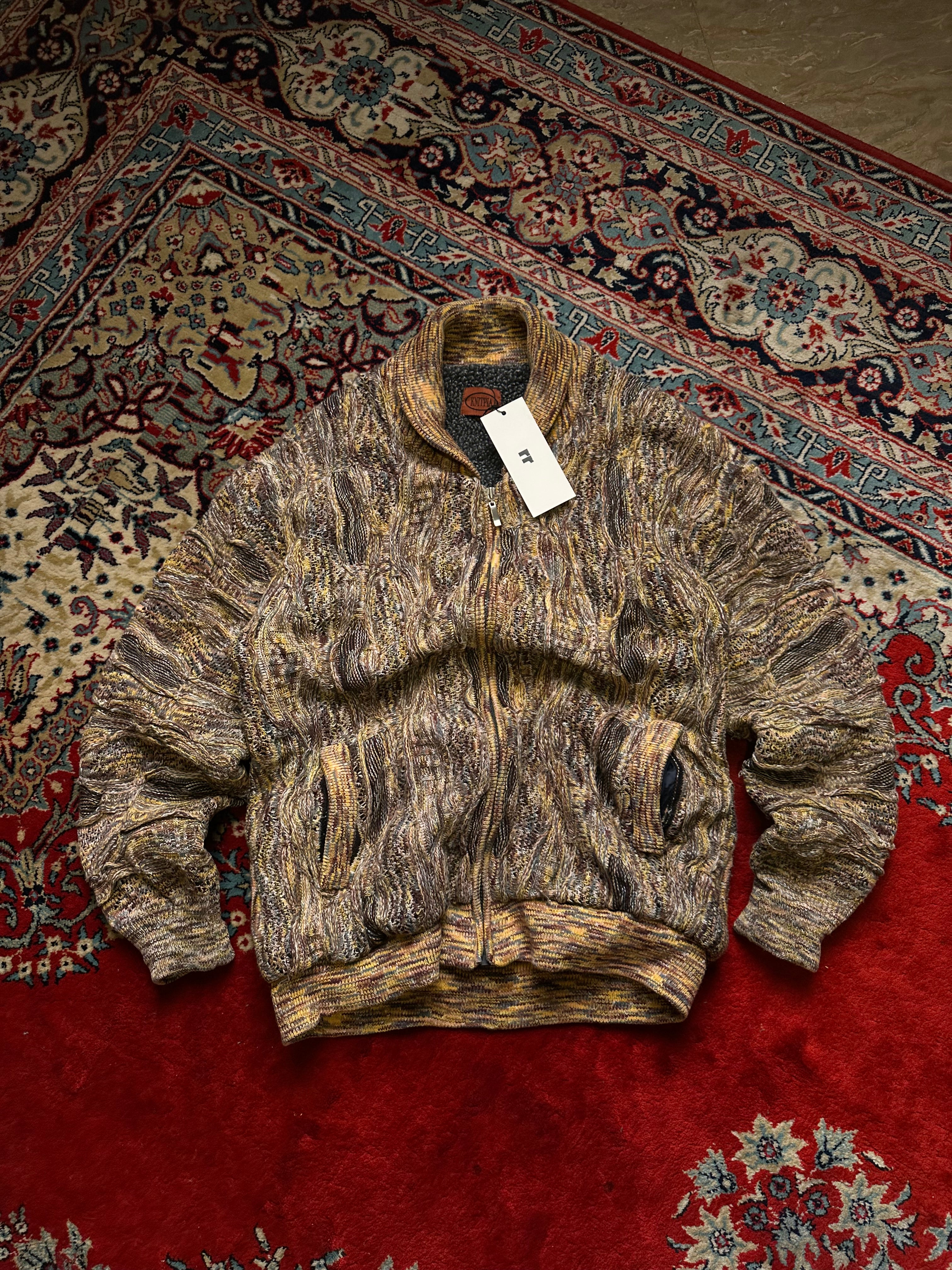 KNITPIA Textured Heavy Weight Fur Lining Sweater