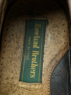 Rowland Brothers Brown Leather Square Toe Loafers