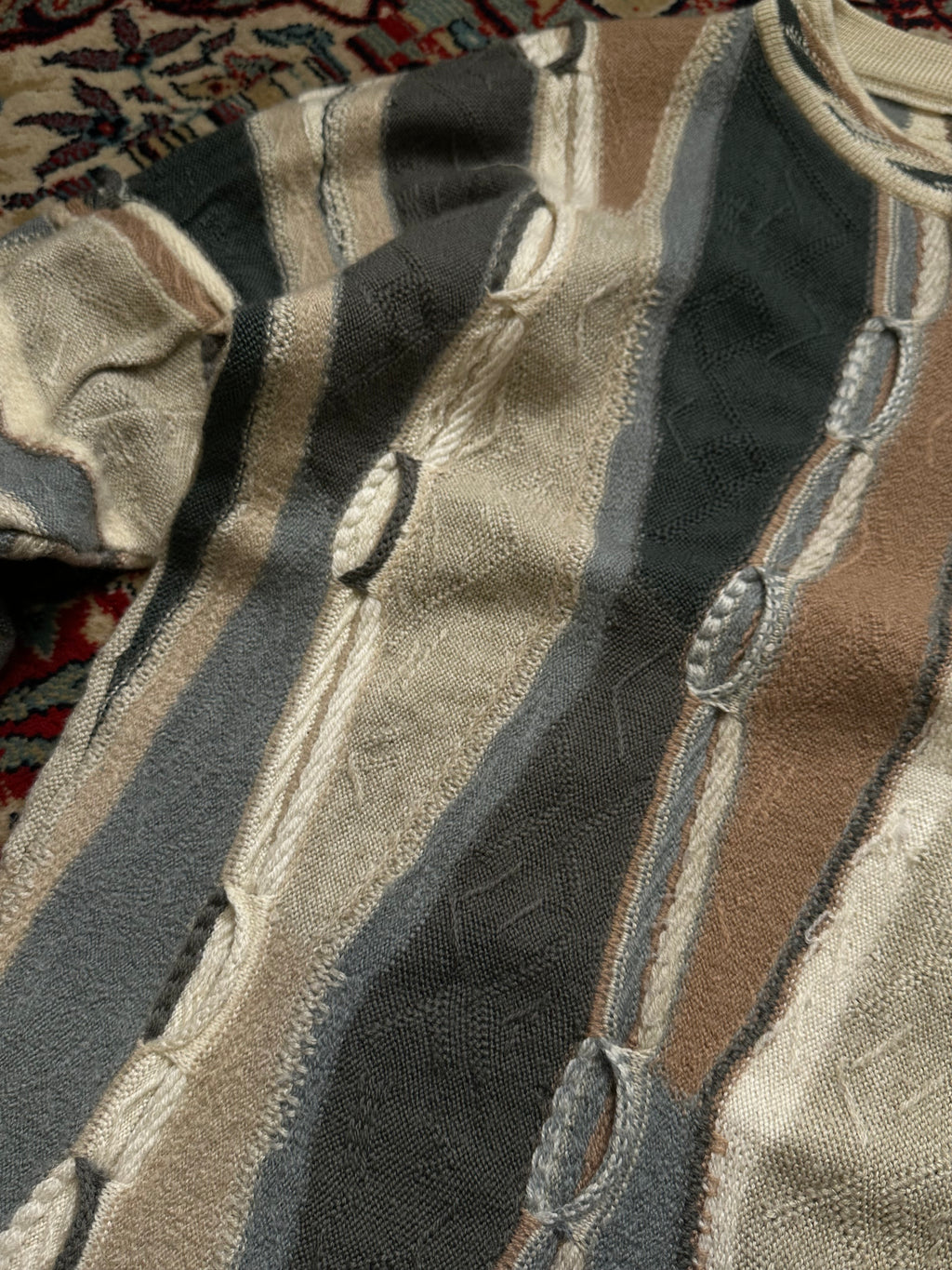 Merino Textured Heavyweight Handmade Sweater