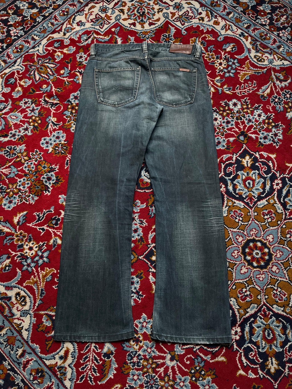 Vintage Mustang Dark WashED Bootcut Jeans - 32