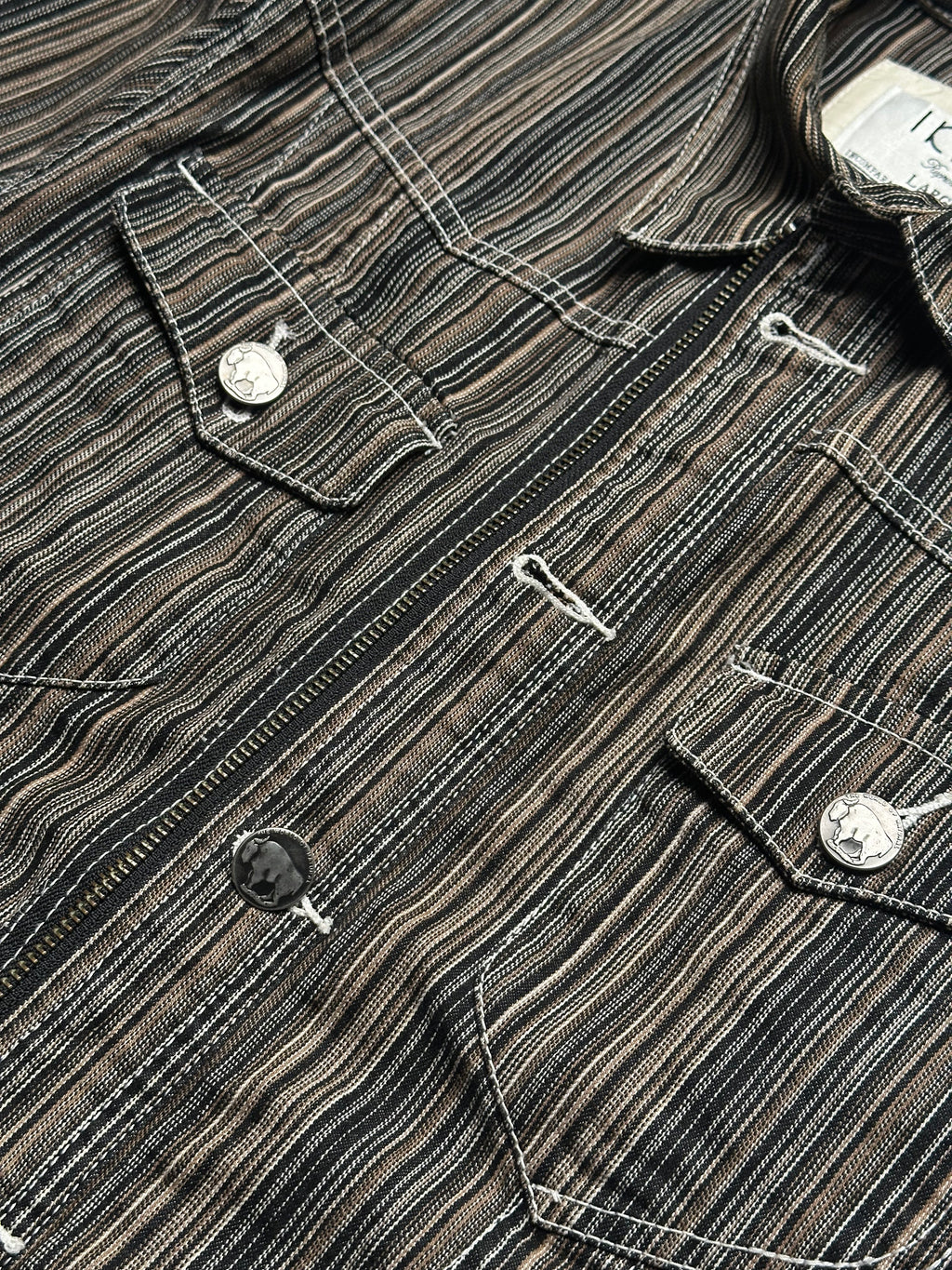 IKCA SLIM FIT DENIM RACER JACKET