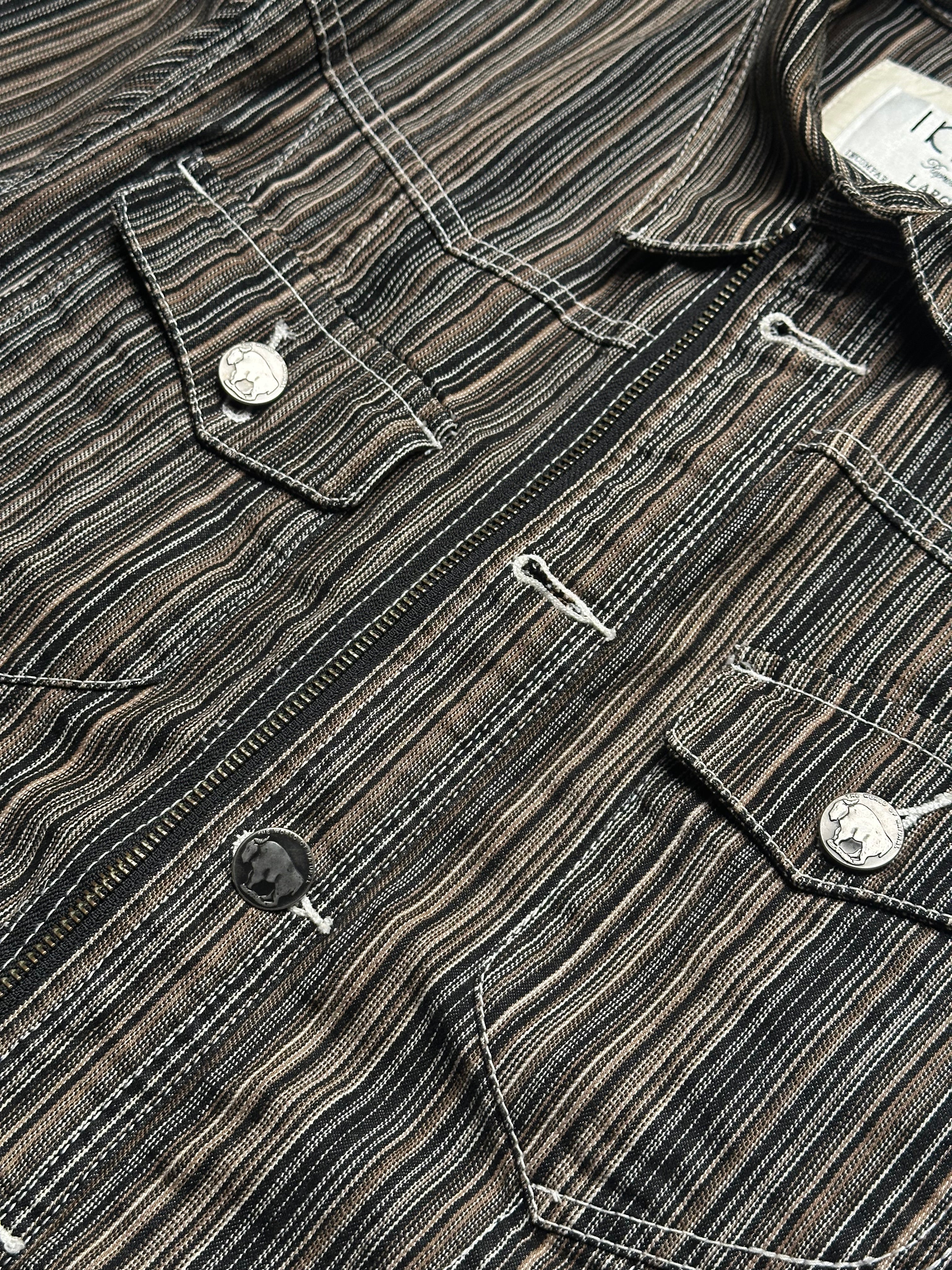 IKCA SLIM FIT DENIM RACER JACKET