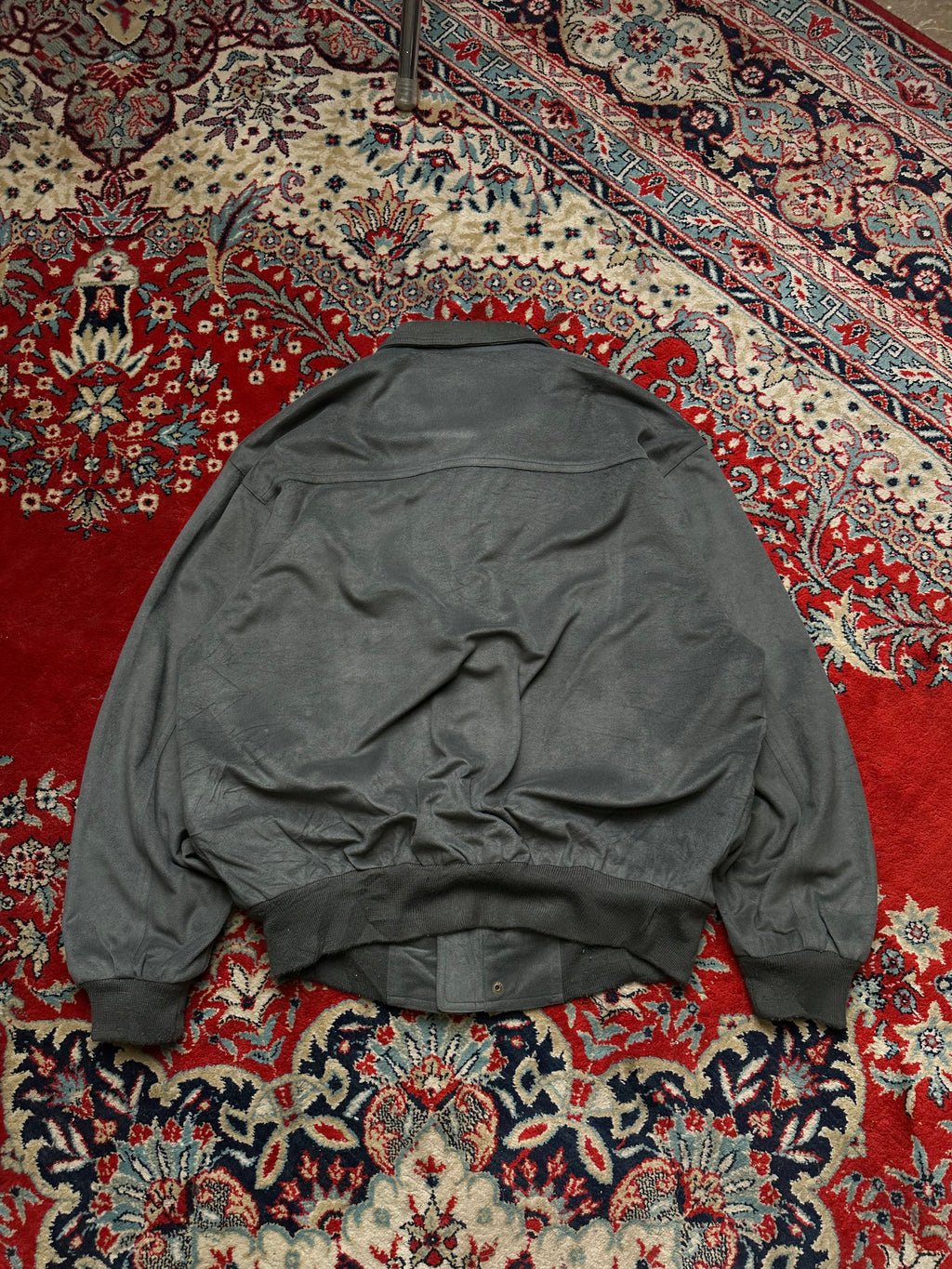 VINTAGE CLUB RELAXED HARRINGTON SUEDE JACKET