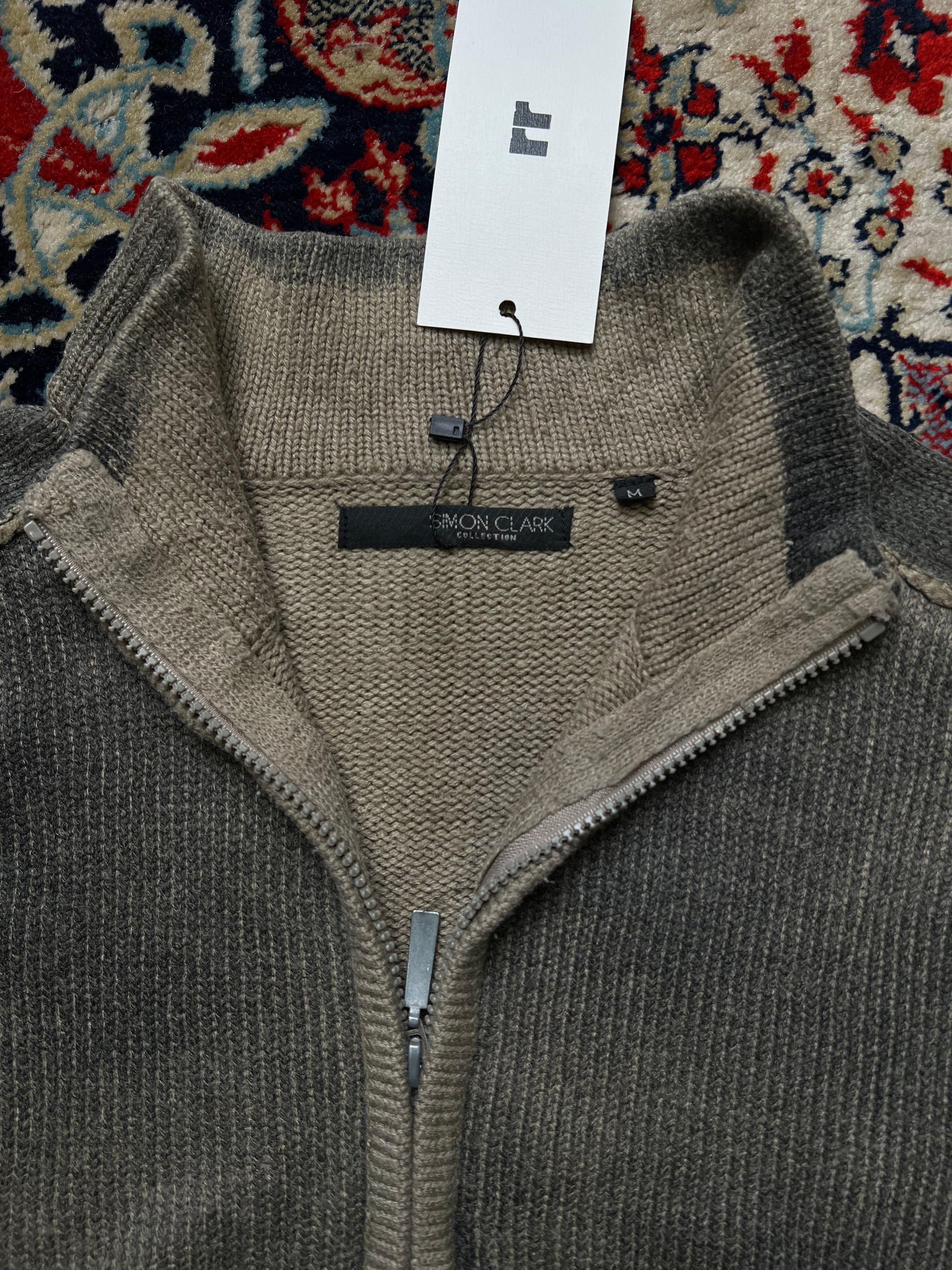 SIMON CLARK Rusty Acid Wash Fitted Zipper
