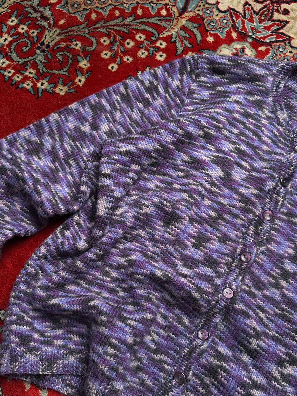 VINTAGE RELAXED FIT WOOL CARDIGAN