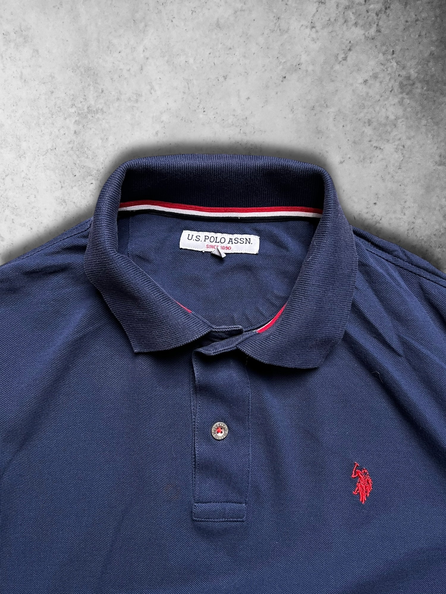US POLO ASSOCIATION BLUE FULL SLEEVE POLO
