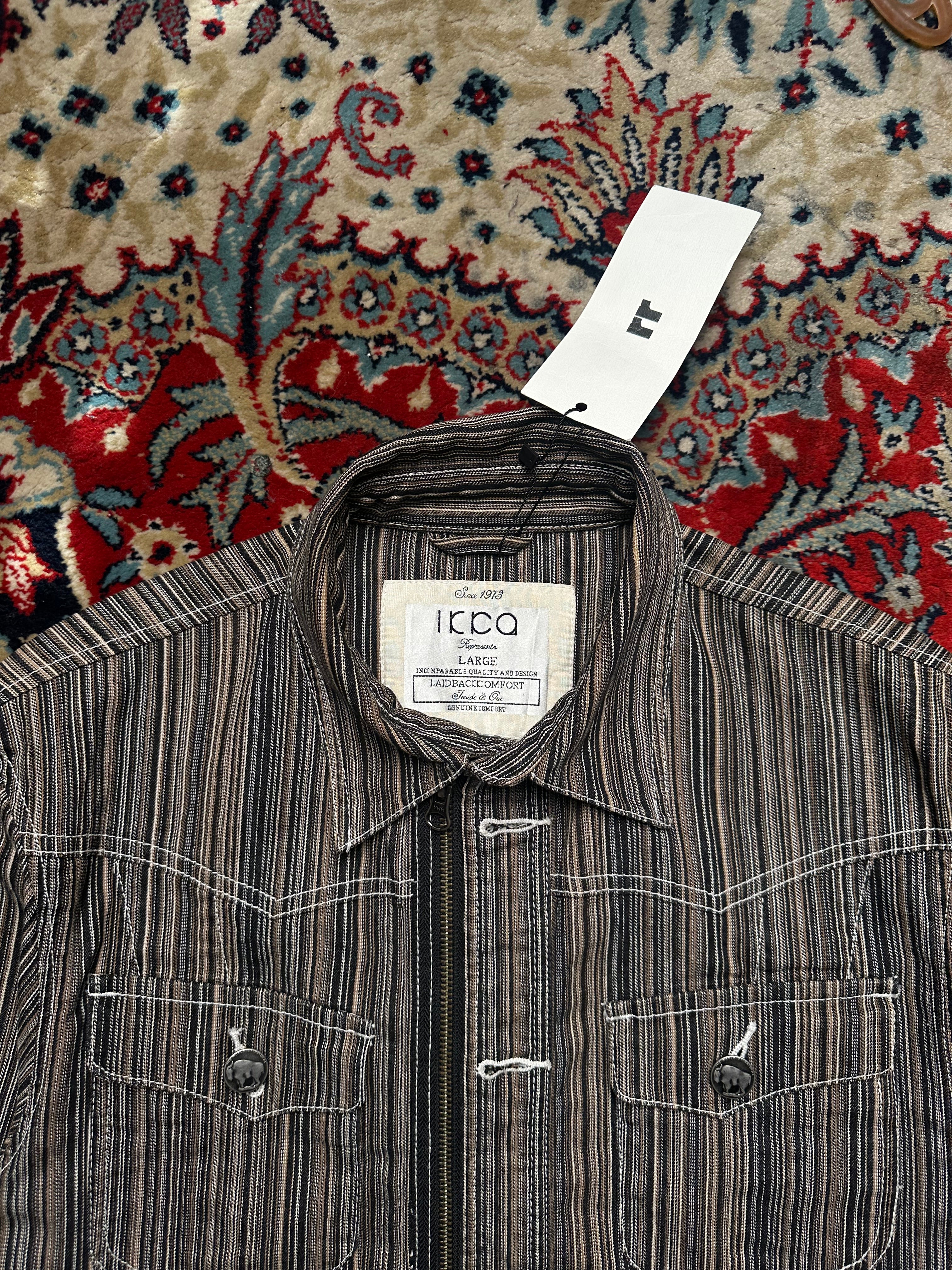 IKCA SLIM FIT DENIM RACER JACKET