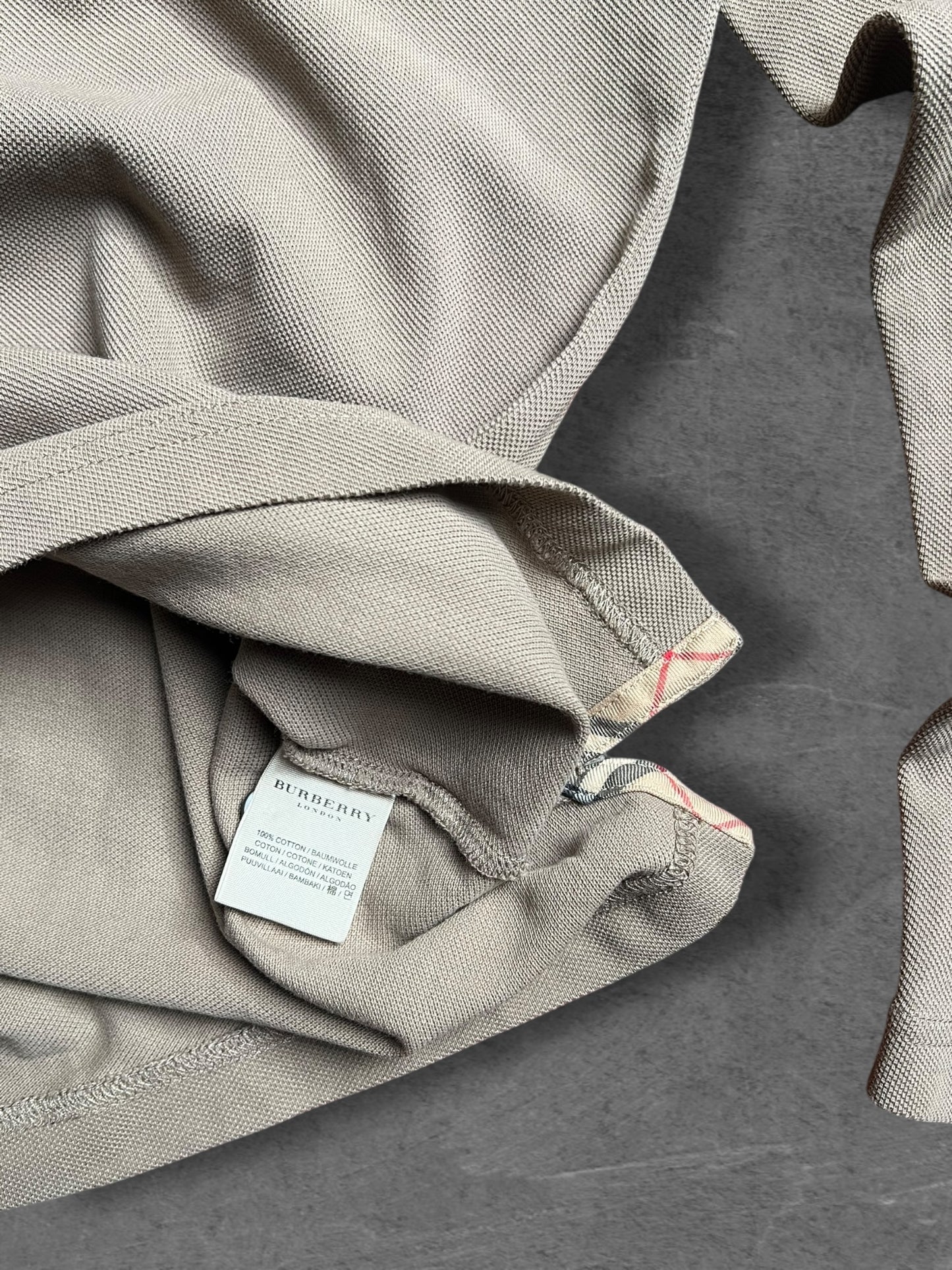 BURBERRY FULL SLEEVE CLASSIC BEIGE POLO