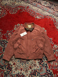 INTERMEZZO RELAXED SUEDE HARRINGTON JACKET - M