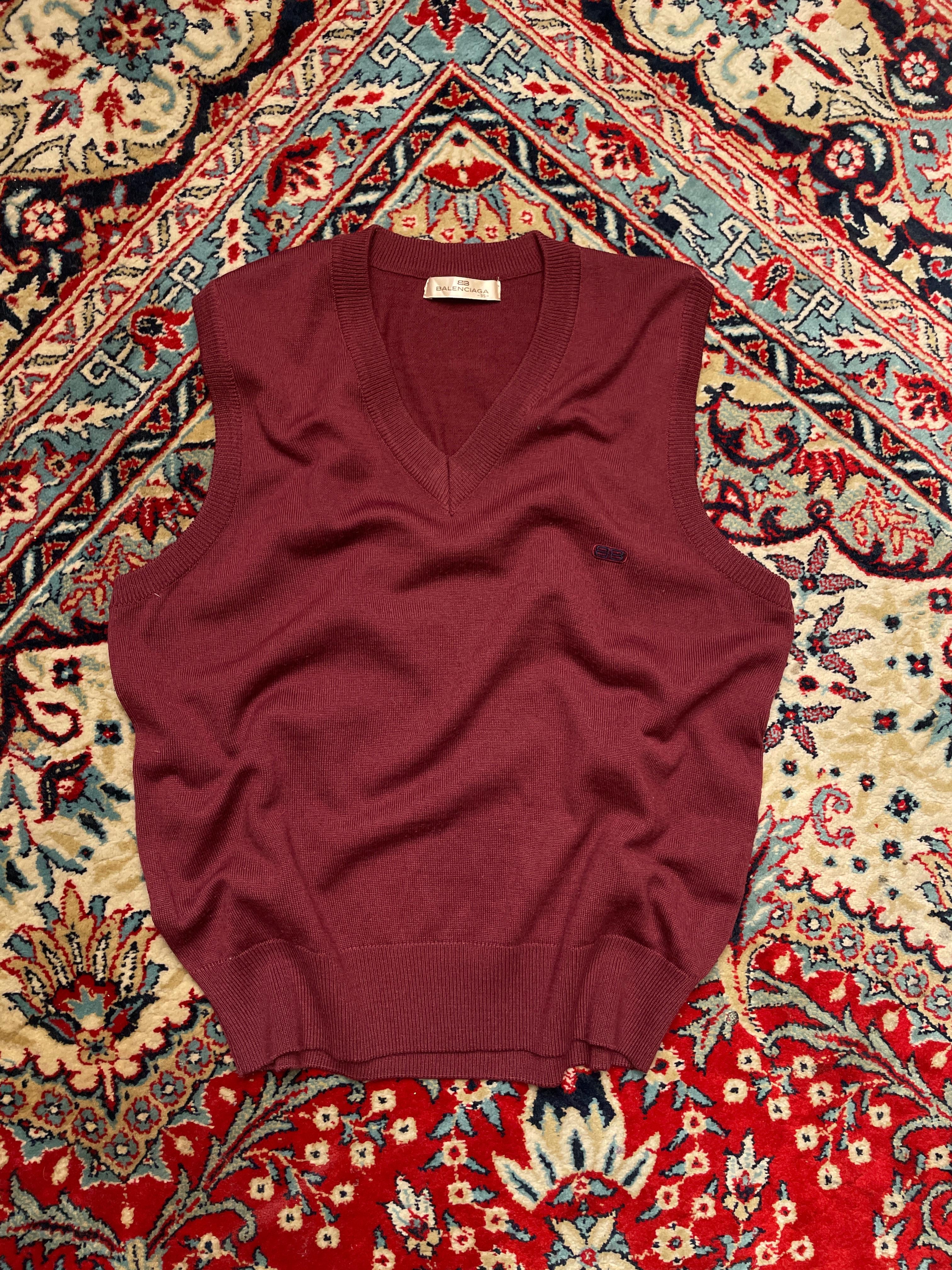 Balenciaga VINTAGE WOOL Sleeveless Sweater