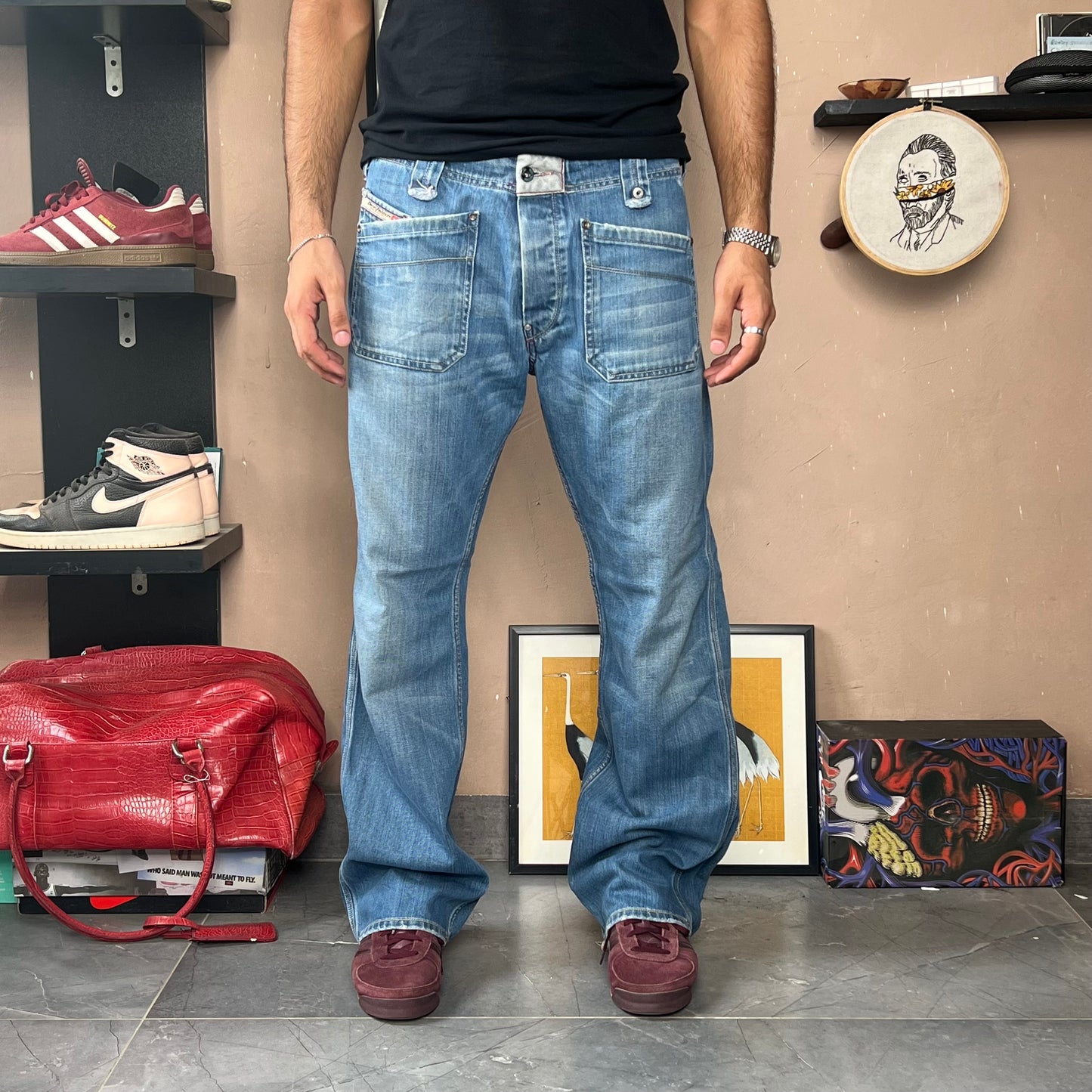 DIESEL Super Baggy Denim Pants