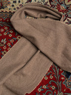 Tommy Hilfiger Brown Pure Wool Fringed Scarf