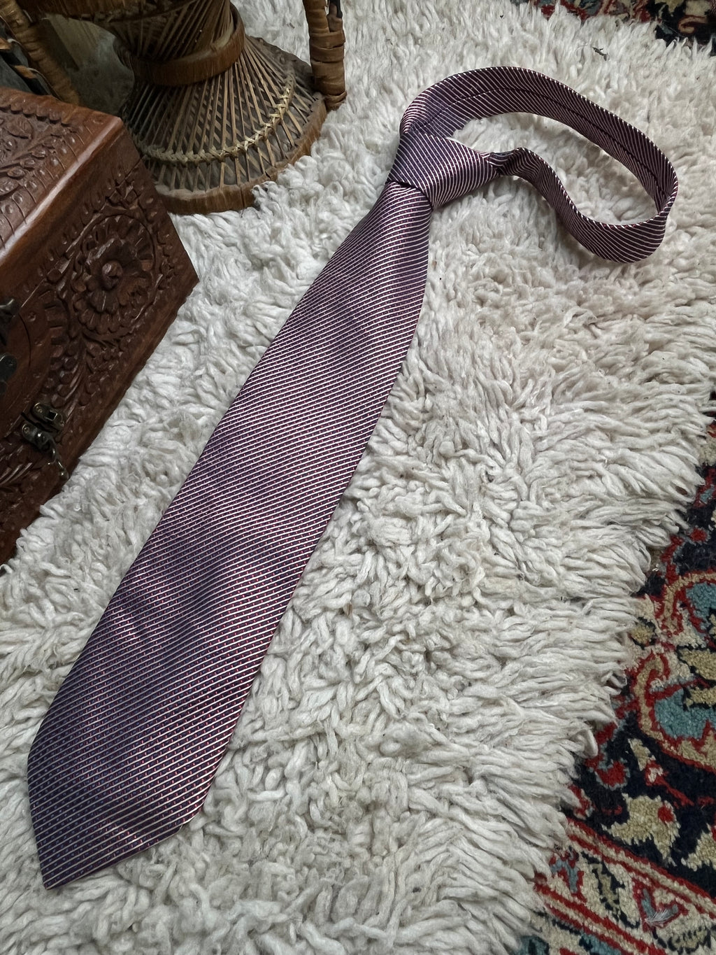 HUGO BOSS PURE SETA SILK TEXTURED TIE