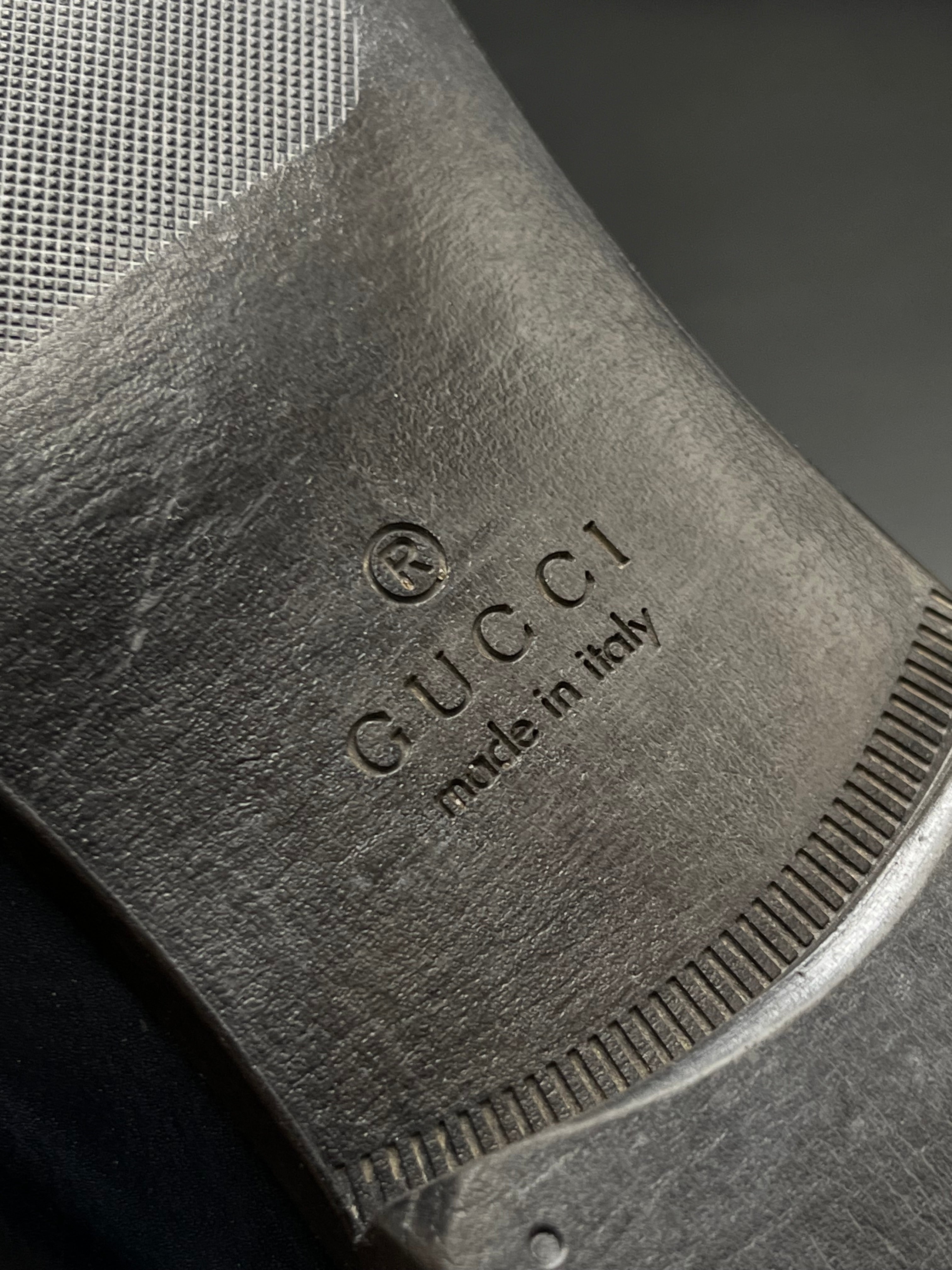 Gucci Cirano Luxury Navy Leather Loafers