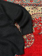 VINTAGE Black Knitted Relaxed fit ZIP CARDIGAN