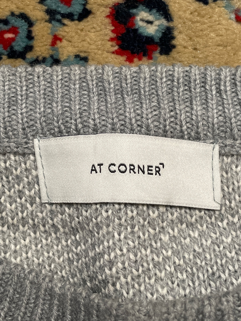 AT CORNER WOOL RELAXED BOXY FIT SWEATER