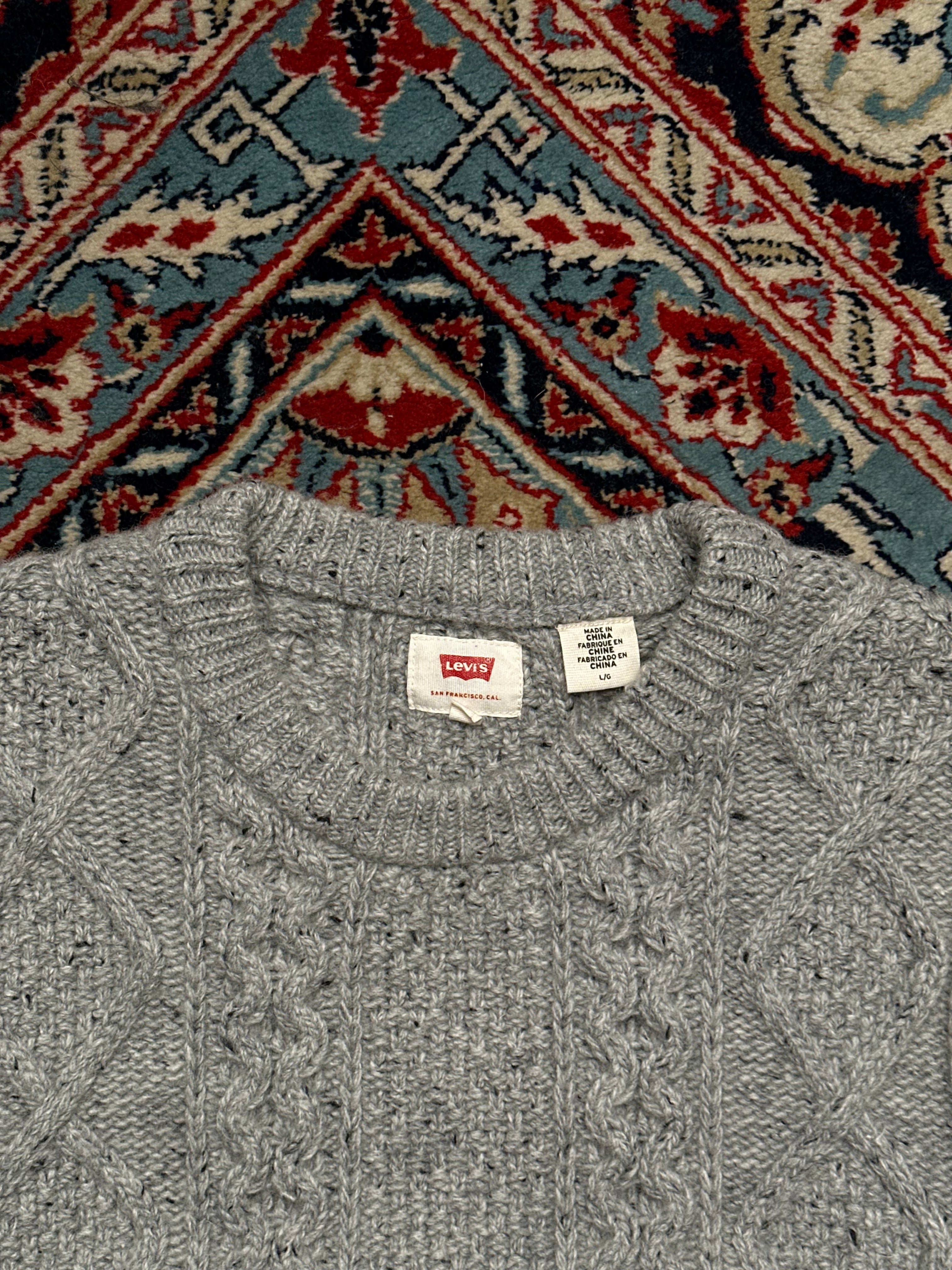 LEVI’s heavyweight cable knit regular fit sweater