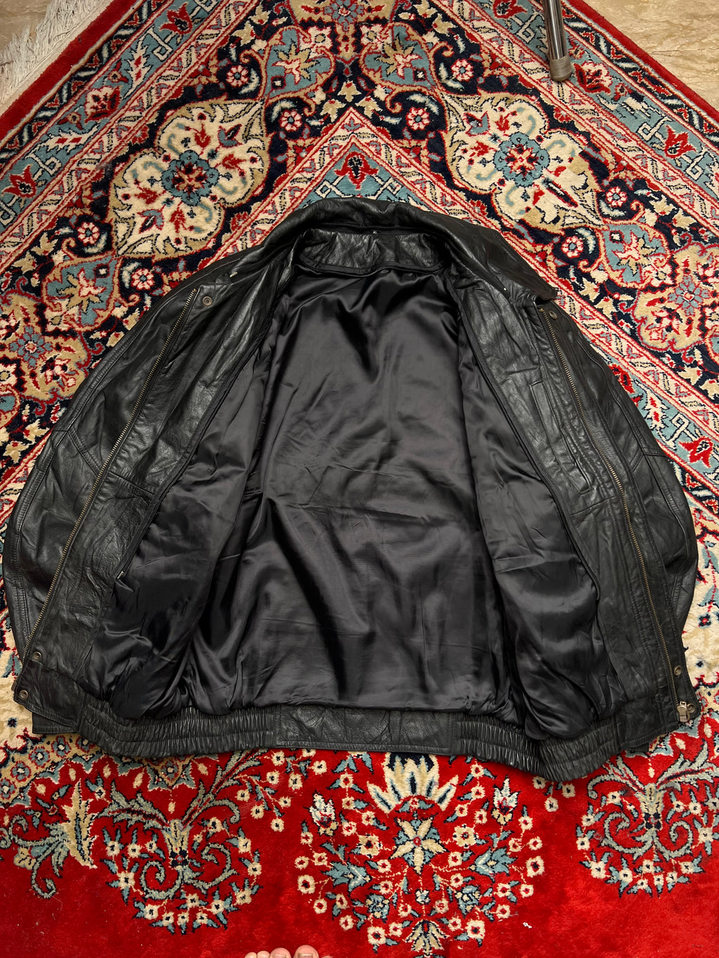 VINTAGE RELAXED FIT Leather Jacket