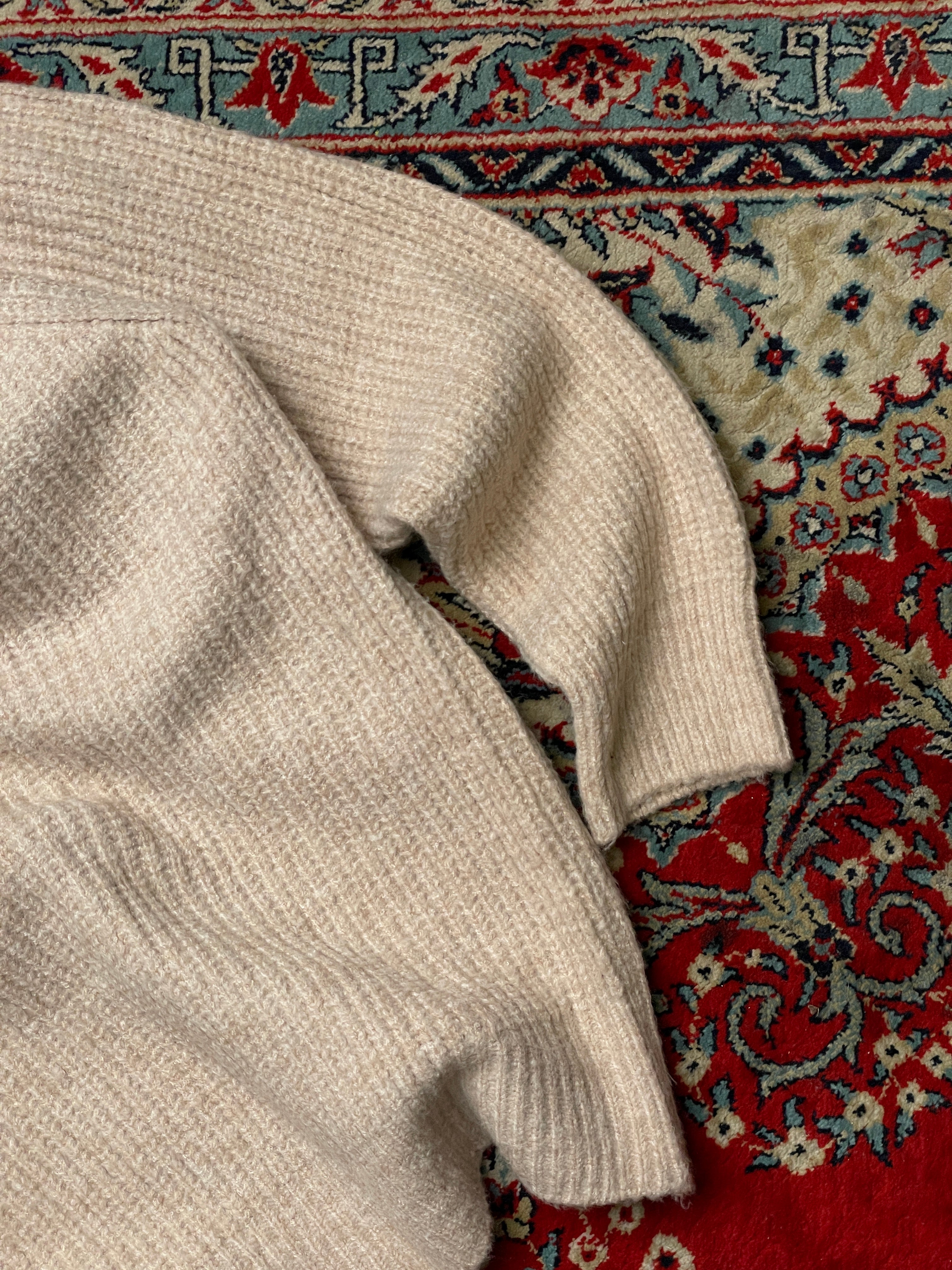 Logue Beige RELAXED KNITTED SWEATER