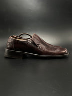 Vintage Kenneth Cole NY Burgandy Leather Square Toe Loafers