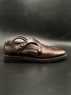 suit supply Double Monk Italian Made Leather Shoes - 42.5