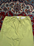 H&M Lime Green Linen Wide FiT Pants - 28