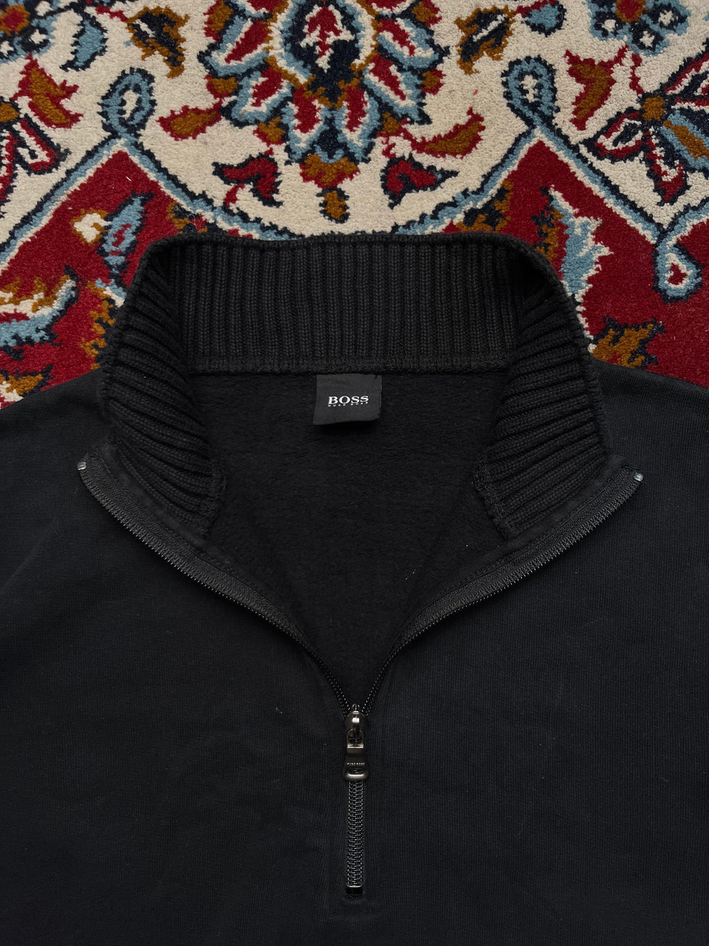 Hugo Boss Black Label Quarter-Zip Fleece Sweatshirt - M