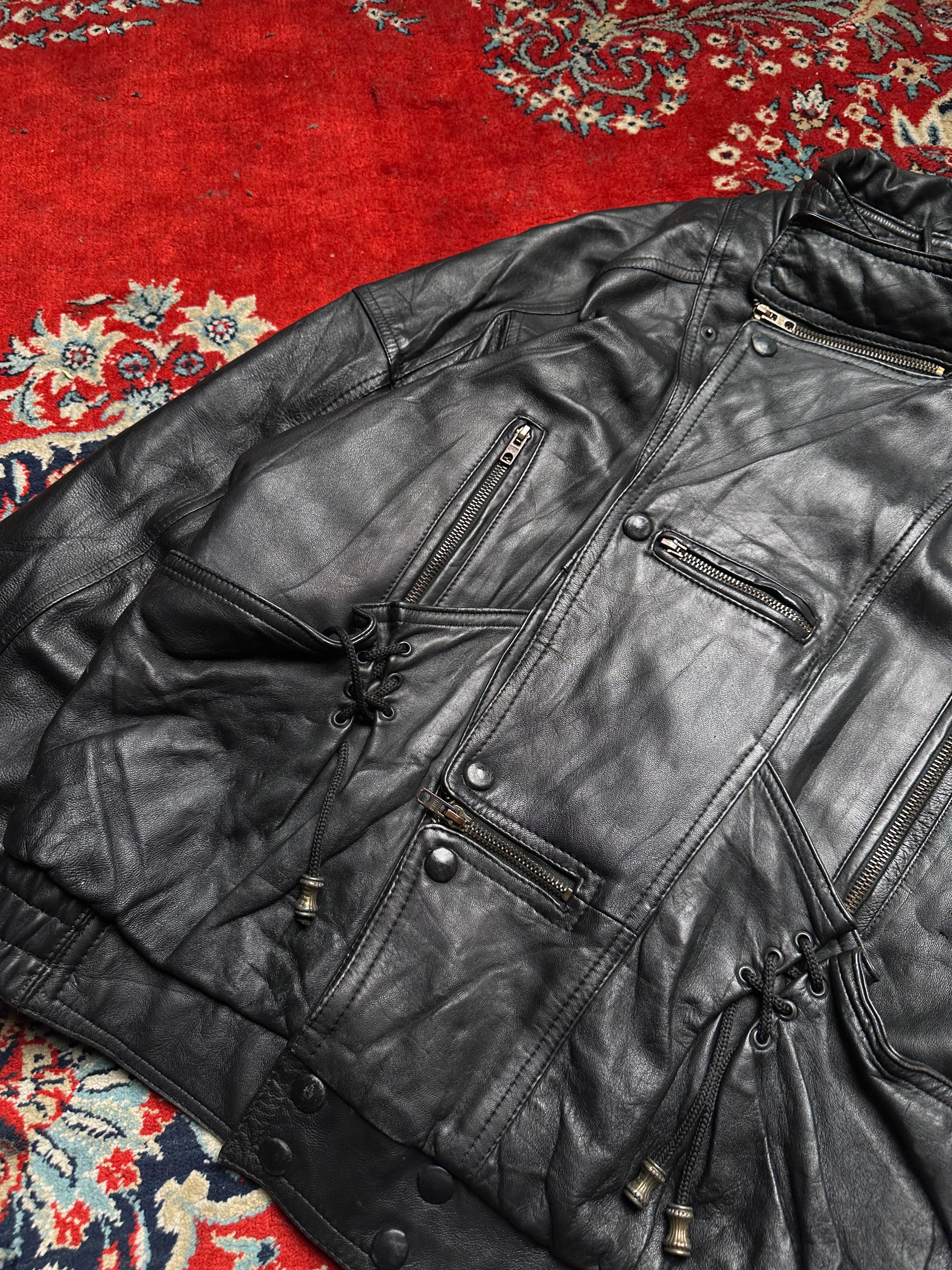 VINTAGE LIMITED CONCEPT LEATHER BOMBER JACKET