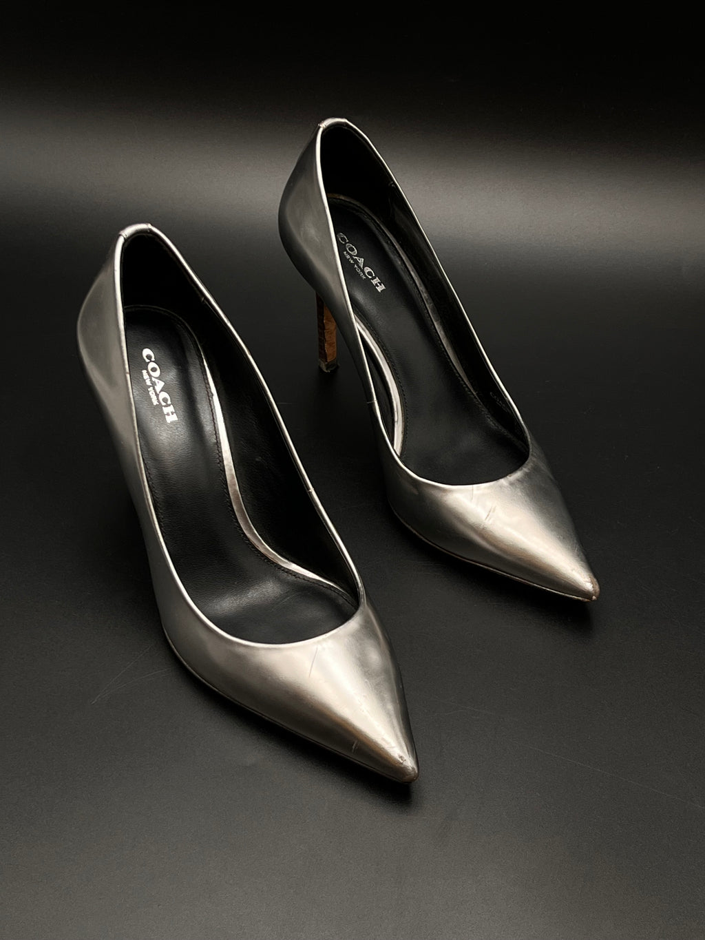 Coach Gunmetal Gray 80mm Heels