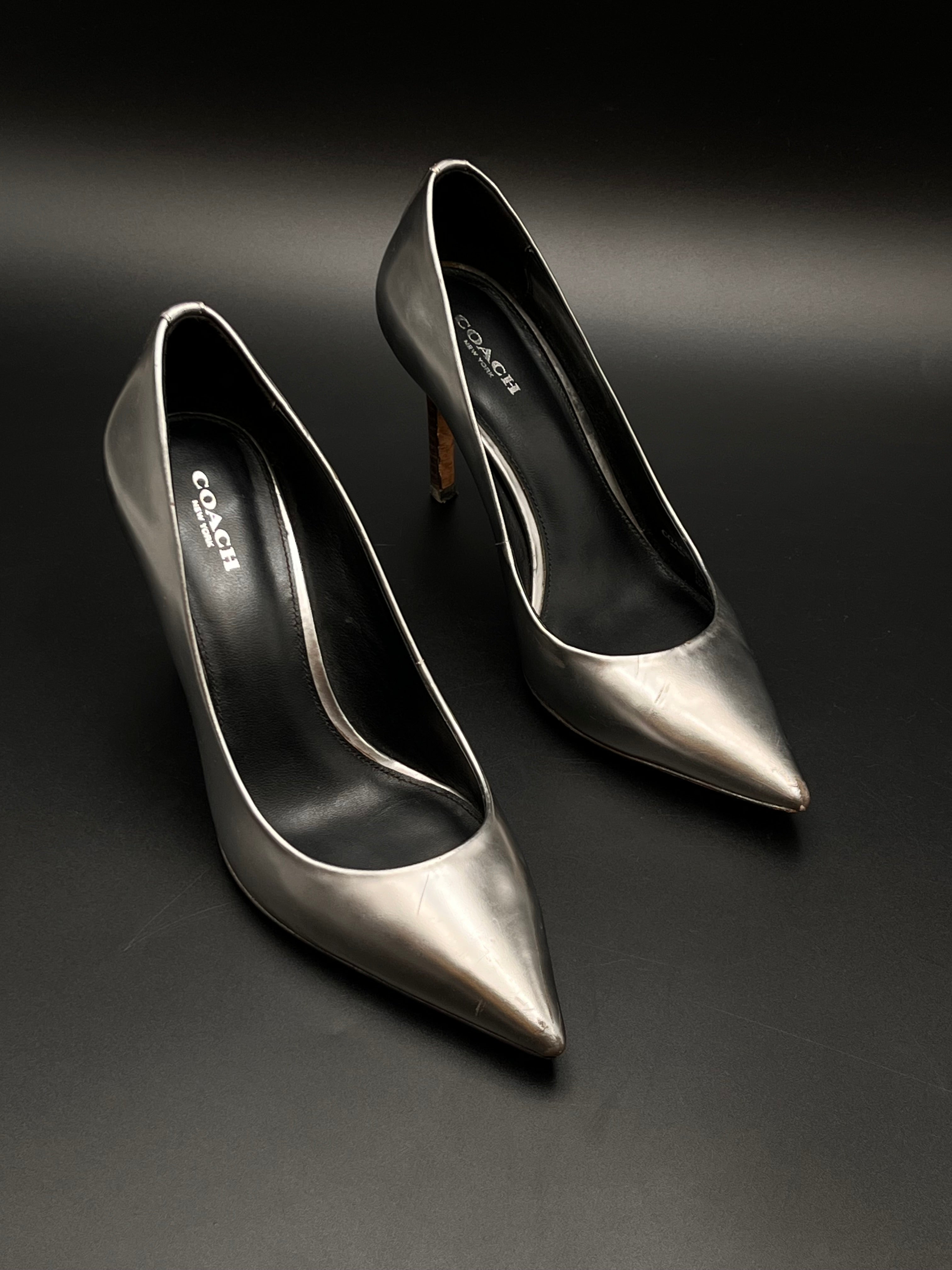 Coach Gunmetal Gray 80mm Heels