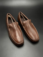 Timberland Brown Leather Driving Loafers - 43.5