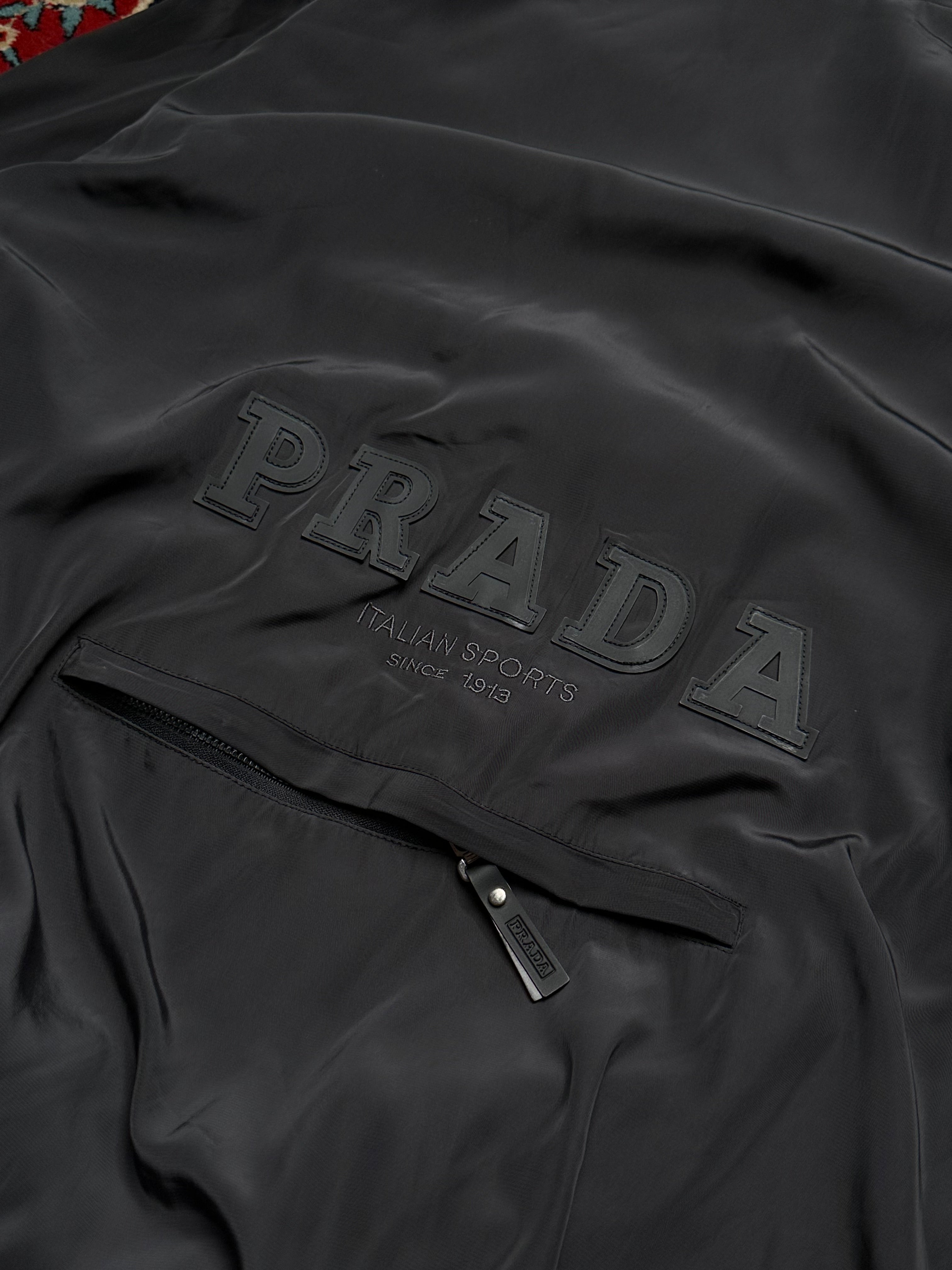 PRADA VINTAGE RELAXED BOXY FIT TRACK JACKET