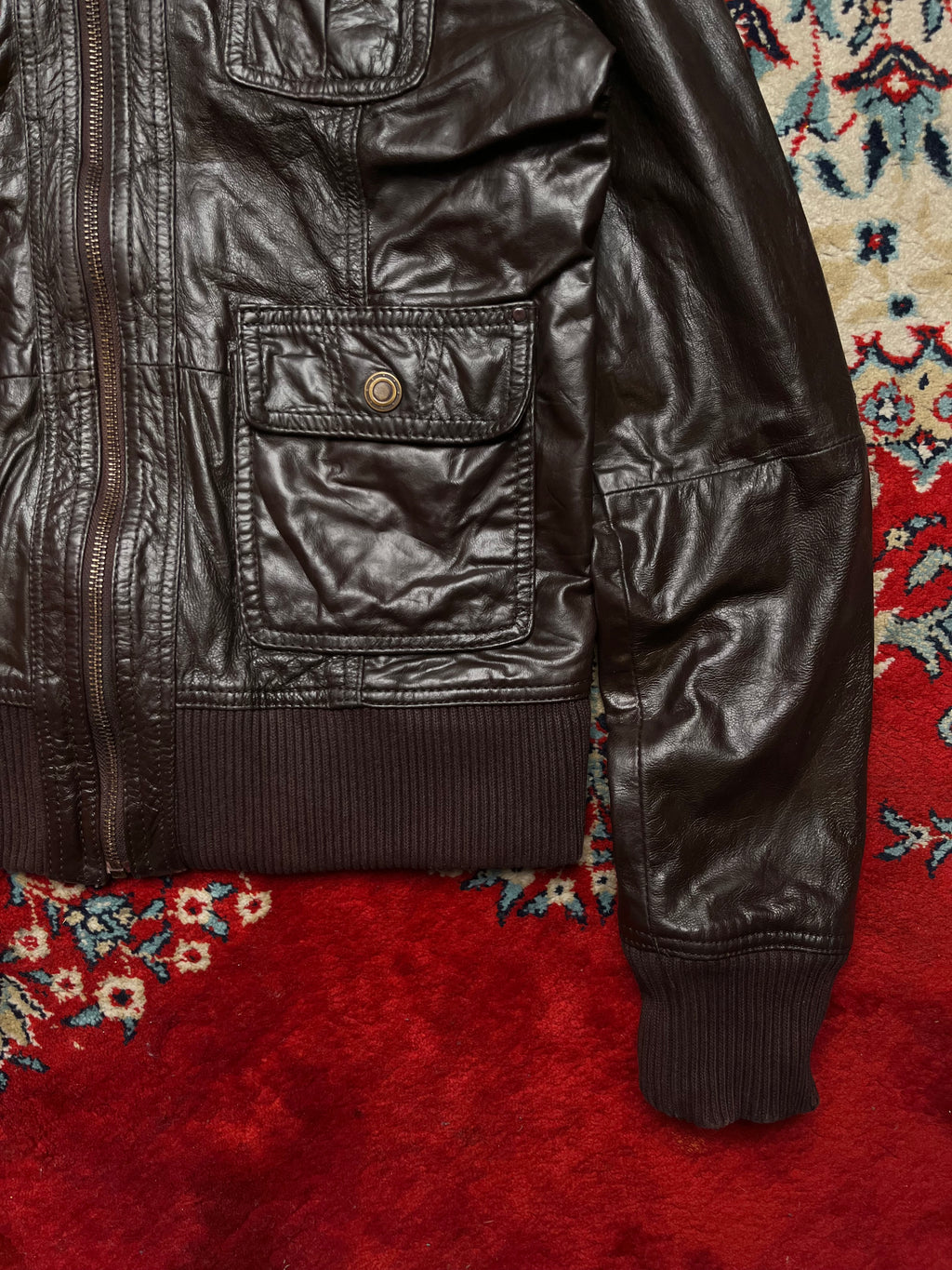 Sluisleder Dark Brown Leather Jacket