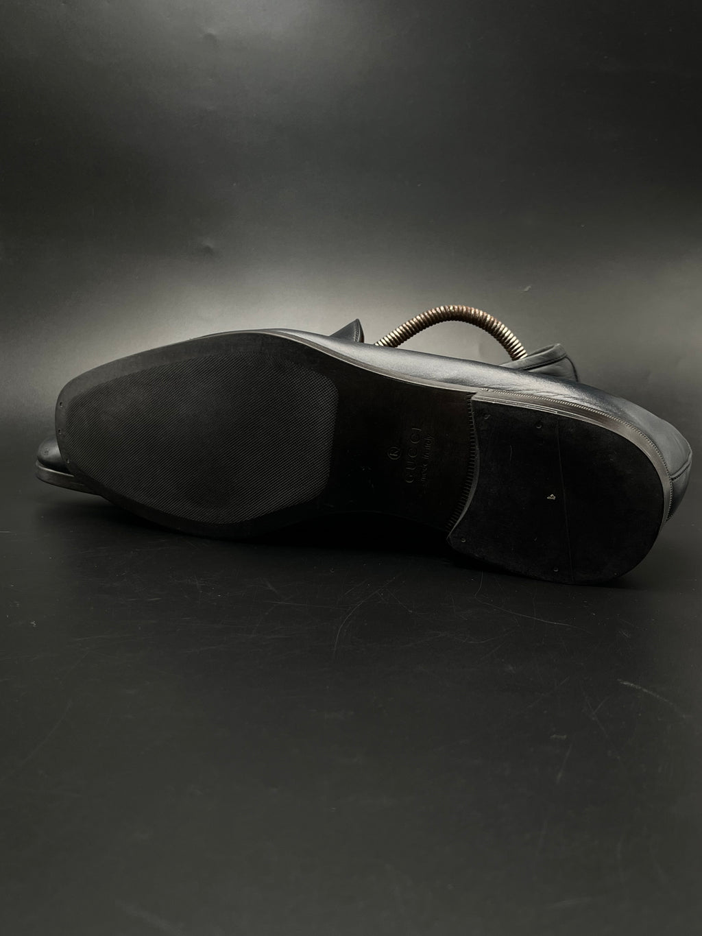 Gucci Cirano Luxury Navy Leather Loafers