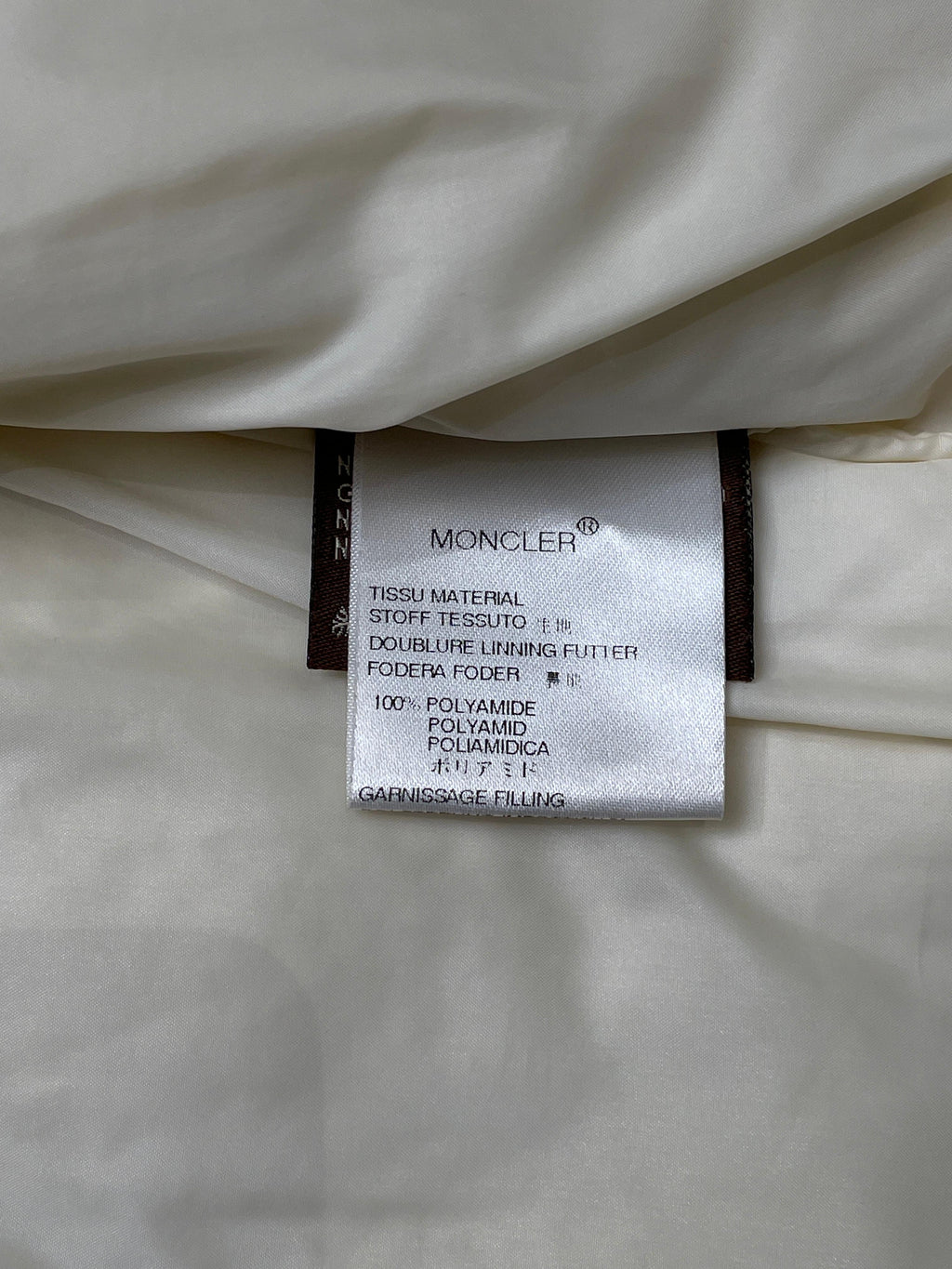 MONCLER VINTAGE CLASSE 3 BROWN LABEL QUILTED PUFFER JACKET