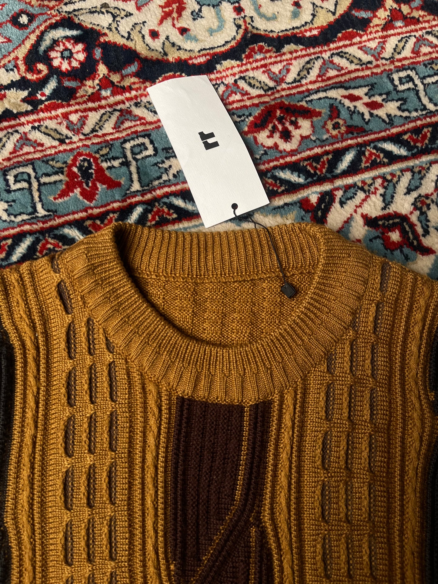 Crocodile Mustard Sweater
