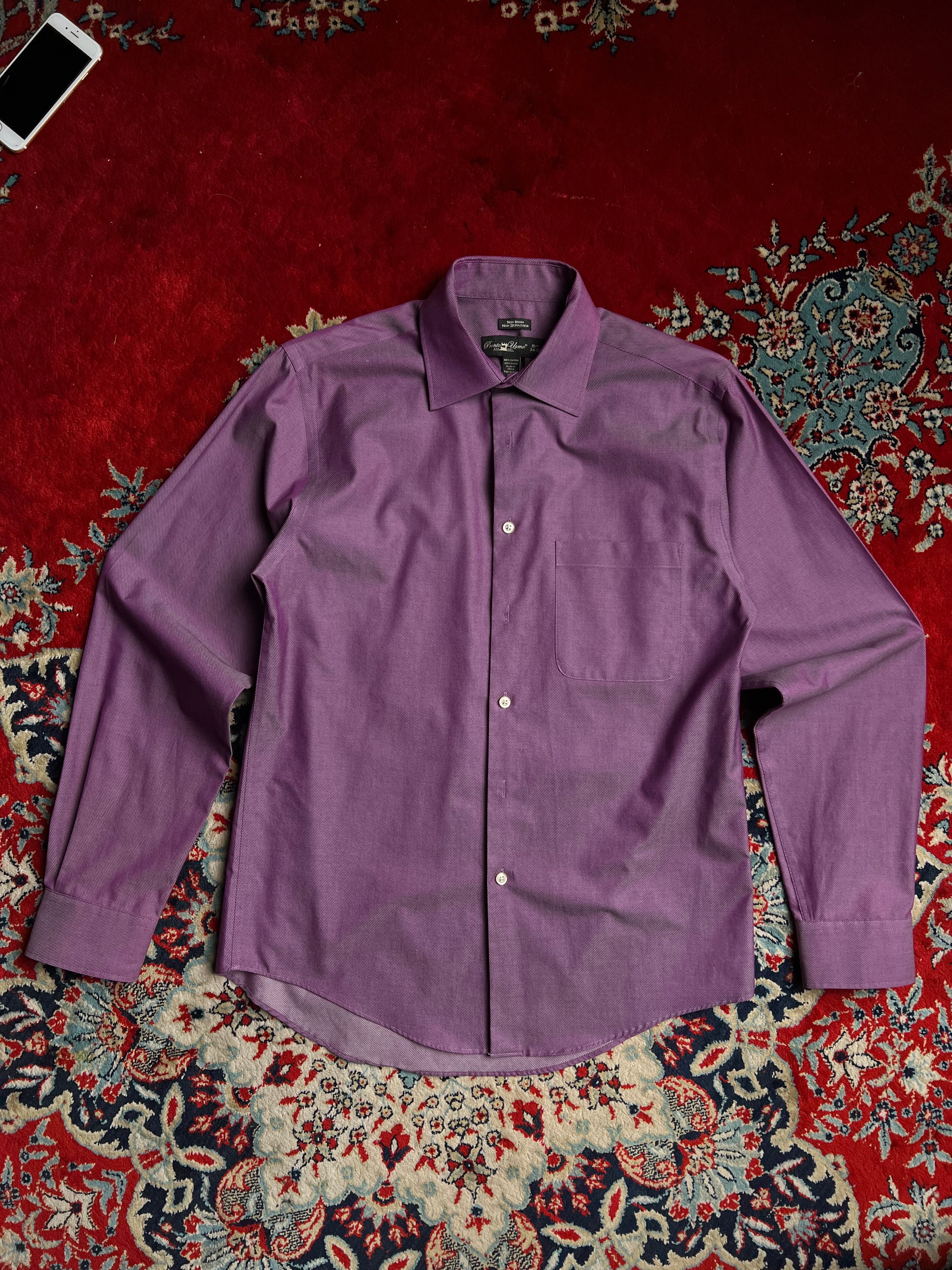 PRONTO UOMO TEXTURED BUTTON DOWN FORMAL SHIRT