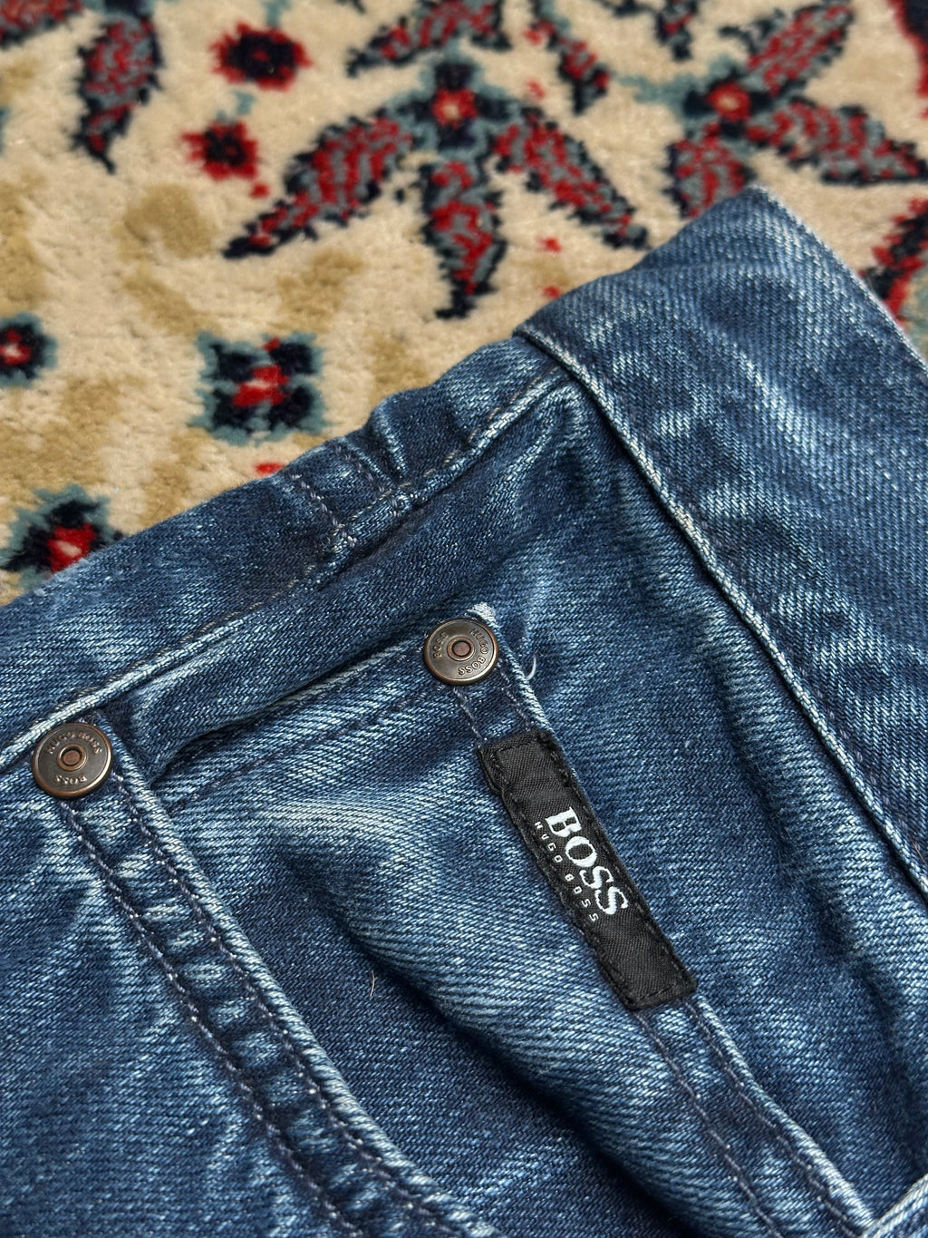 HUGO BOSS ALABAMA COMFORT FIT(STRAIGHT FIT) NON-STRETCH JEANS