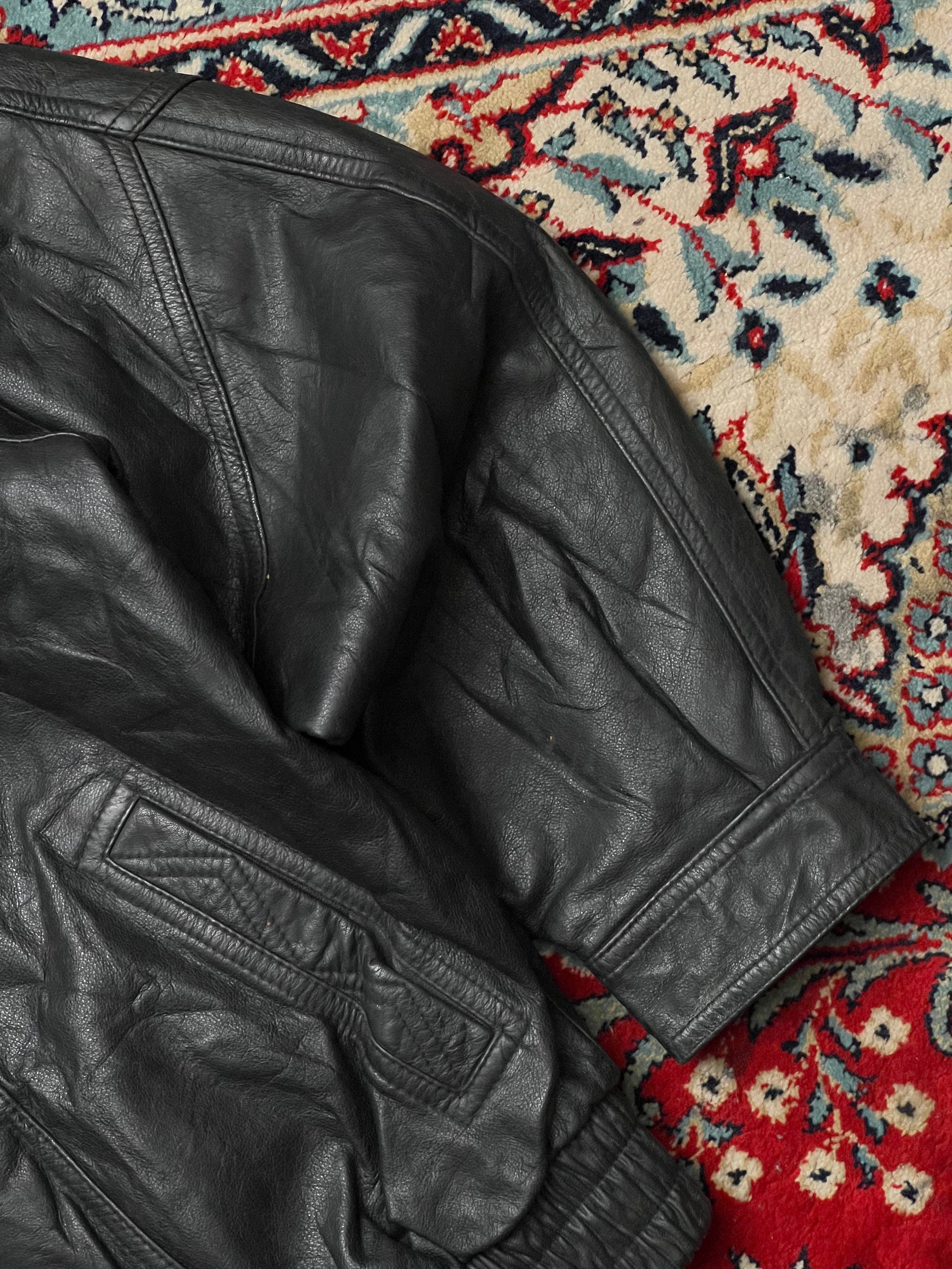 VINTAGE RELAXED FIT Leather Jacket