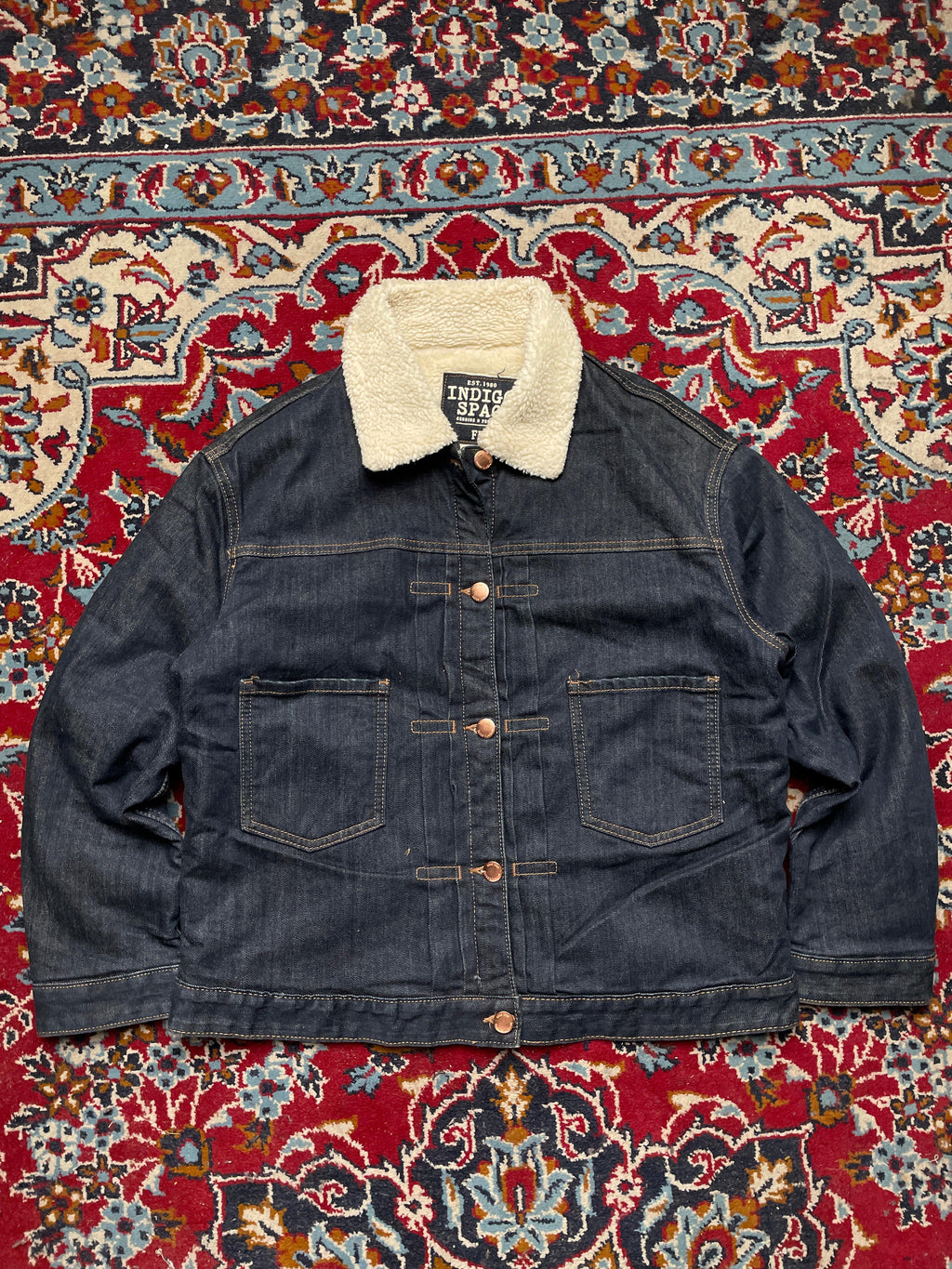 Vintage Indigo Spao Denim Jacket