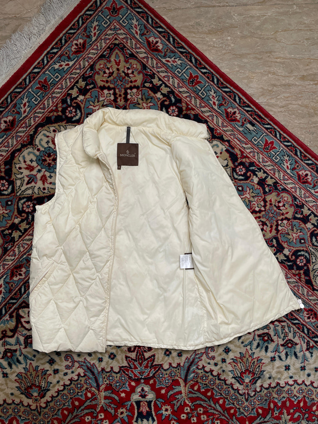 MONCLER VINTAGE CLASSE 3 BROWN LABEL QUILTED PUFFER JACKET