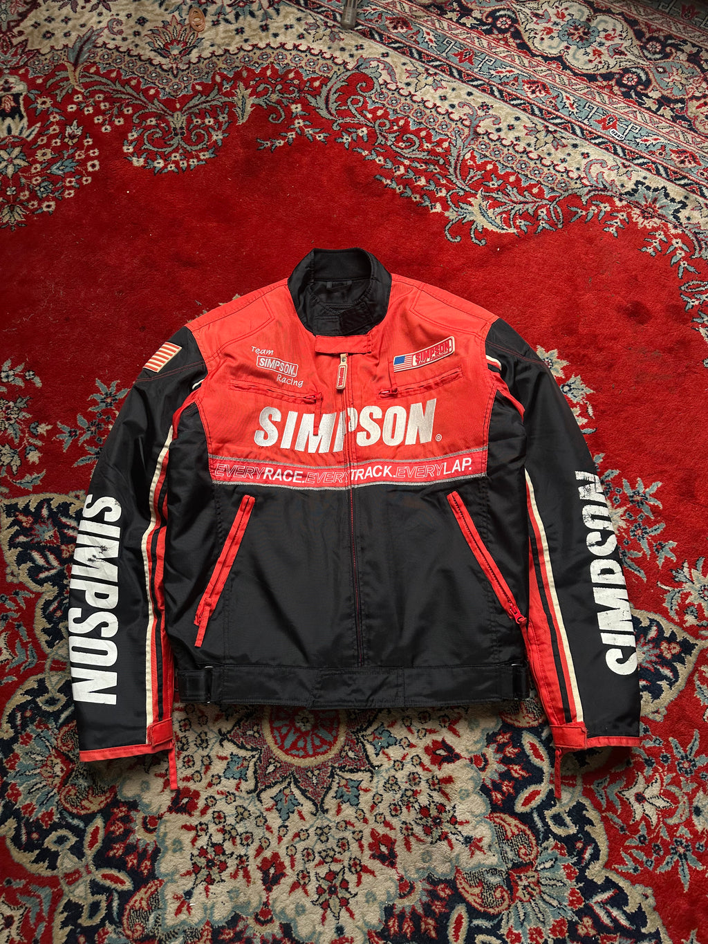 VINTAGE SIMPSONS RACING TEAM RIDERS JACKET