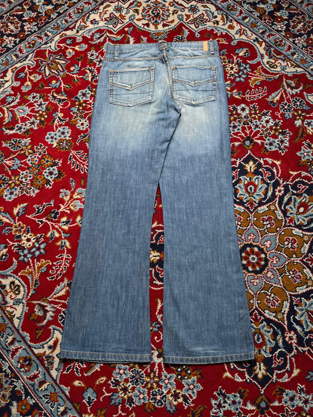 Vintage Springfield Distressed Flap Pocket Bootcut Jeans – 32
