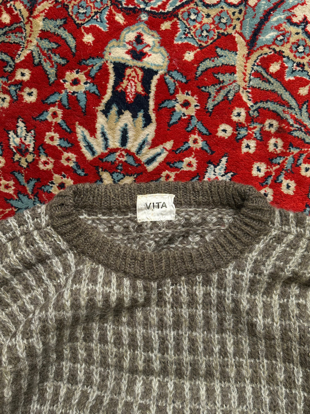 VITA VINTAGE RELAXED FIT KNITTED SWEATER