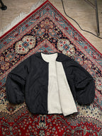 Retro Girl Reversible Sherpa/Nylon Bomber Jacket
