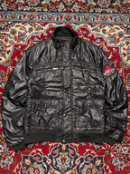 Dsquared2 Vintage Black Nylon Multi-Pocket Utility Bomber Jacket