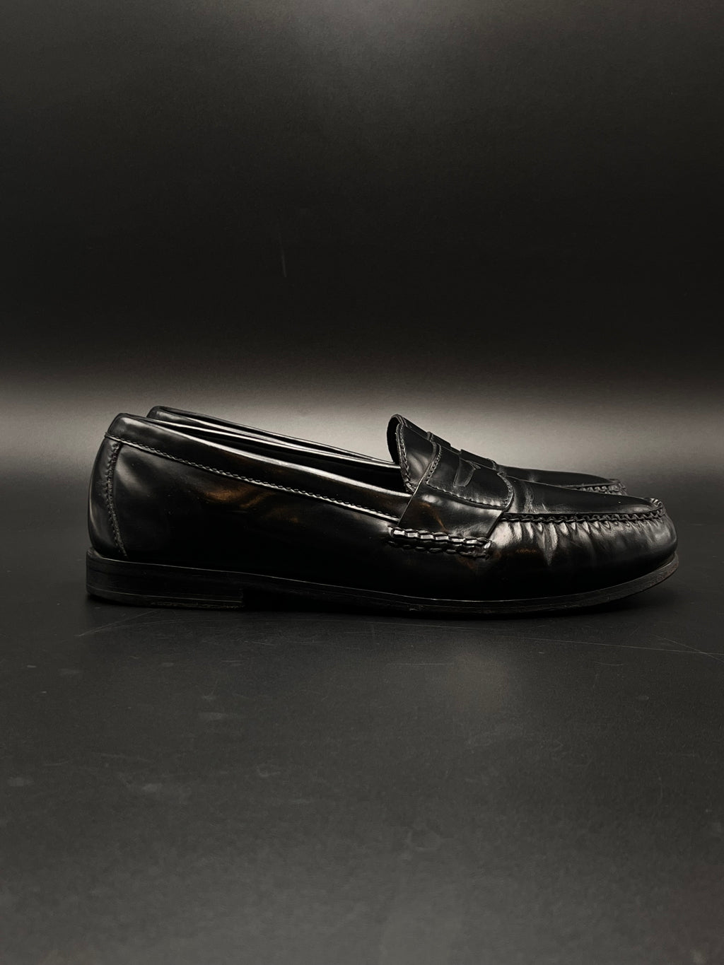 Cole Haan Black Pinch Penny Loafers