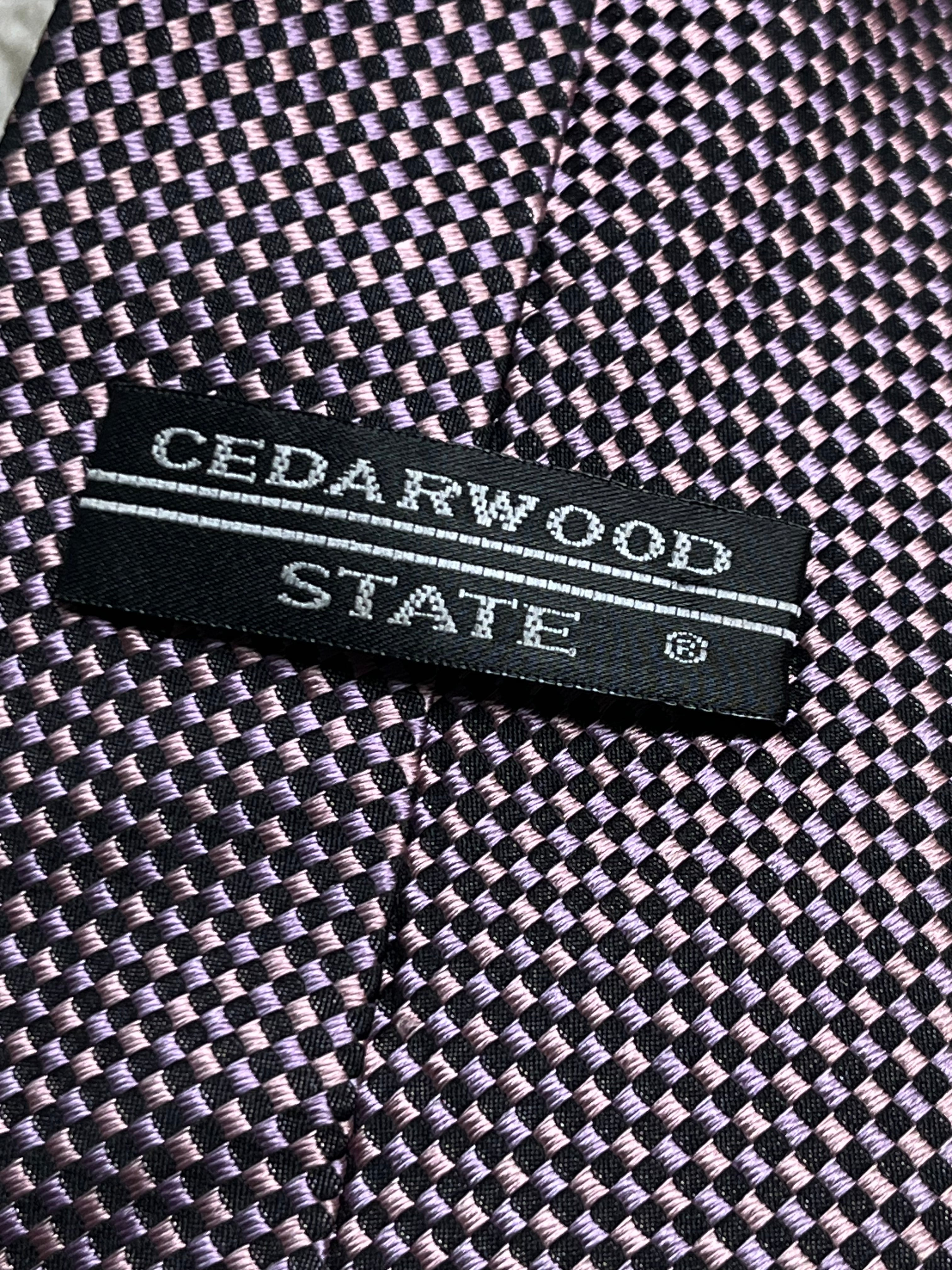CEDARWOOD PURE SILK TEXTURED TIE