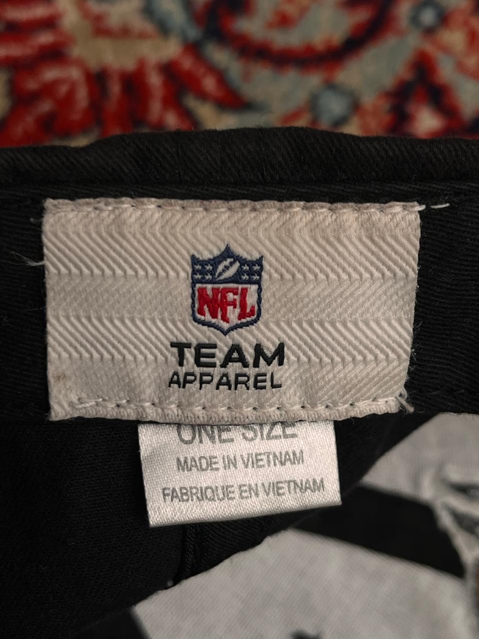 NFL Team Apparel Minnesota Vikings Black Baseball Cap